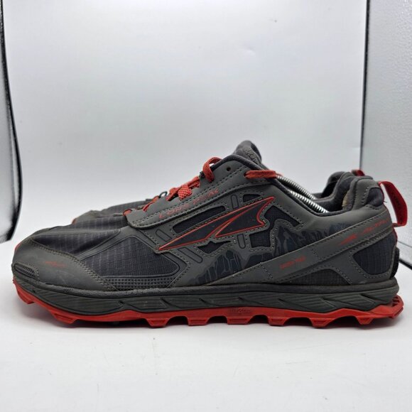 Altra Lone Peak 4 Mens Size 13 Black Red Trail Running Shoes Hiking Camping main image 4